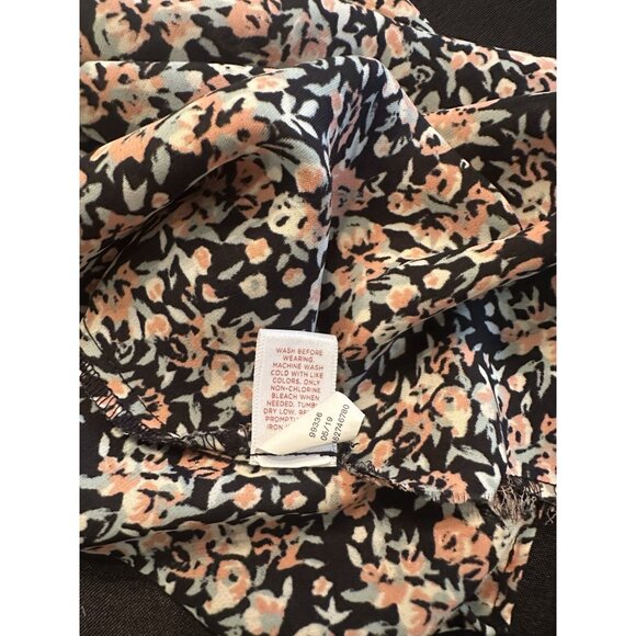 LC Lauren Conrad Women’s Top Sz XXL Floral Blouse Short Sleeve Pullover Boho - Picture 7 of 9